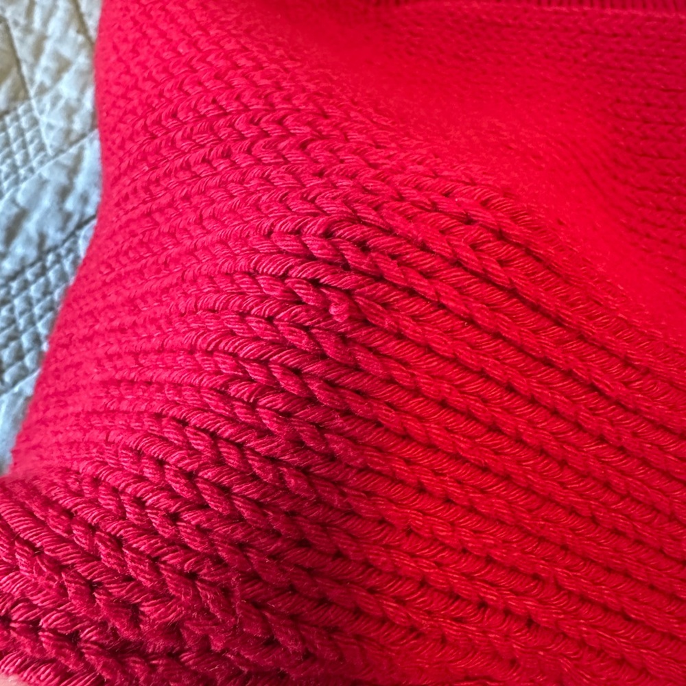 Babaa Organic Cotton Cardigan 22 Persephone Red - Picture 11 of 13